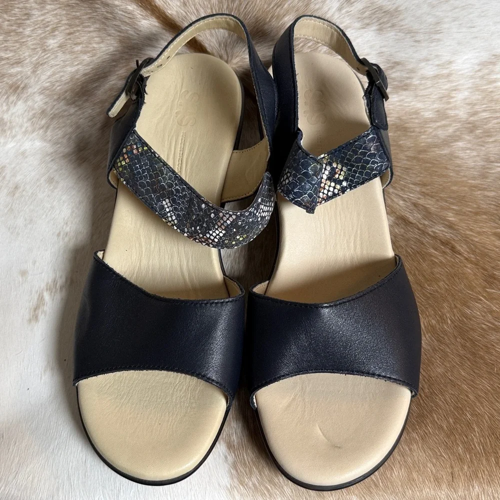 NEW SAS heather wedge Sandal‎ Size 10M B13
